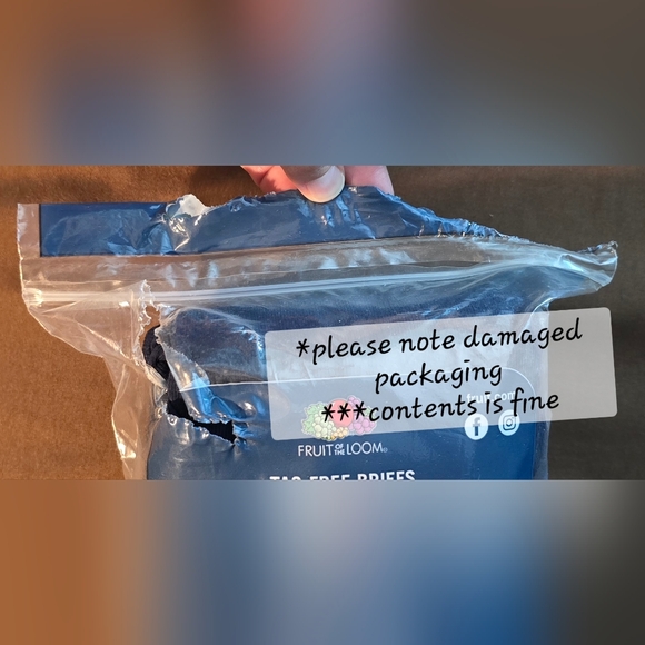 Fruit of the Loom Men's Assorted Briefs - Blue and Gray - Picture 3 of 3